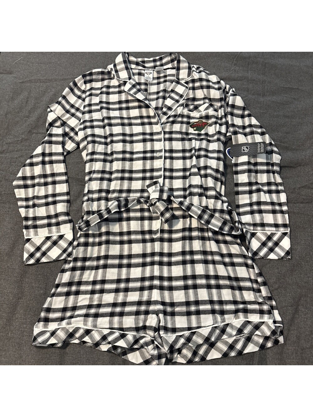 Women's Minnesota Wild Concepts Sport "Sienna" Flannel Romper Size M